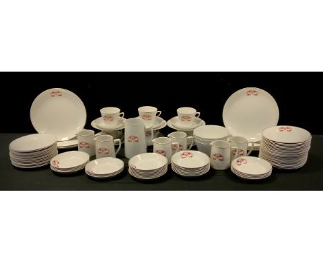 Local interest - Chapel Wesleyan Pilsley tea service for six including six tea cups and saucers, seven dinner plates, seven s