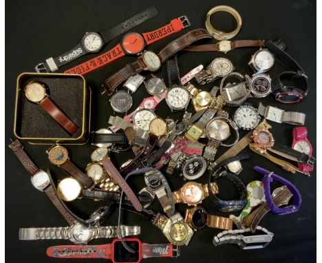 Watches - an Yves Camani quartz watch, the dial set with a 999 fine gold 1g credit suisse ingot, no 134573; other watches, Ti
