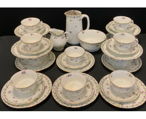 An Adderley's 'Parma' pattern tea service for twelve including twelve tea cups and saucers, twelve side plates, milk jug, sug