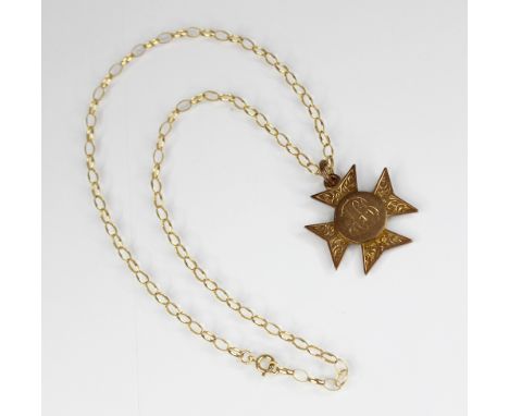 An Edwardian Maltese cross fob medallion, the central cartouche with monogrammed initials, inscription to reverse, for 'CCAAC