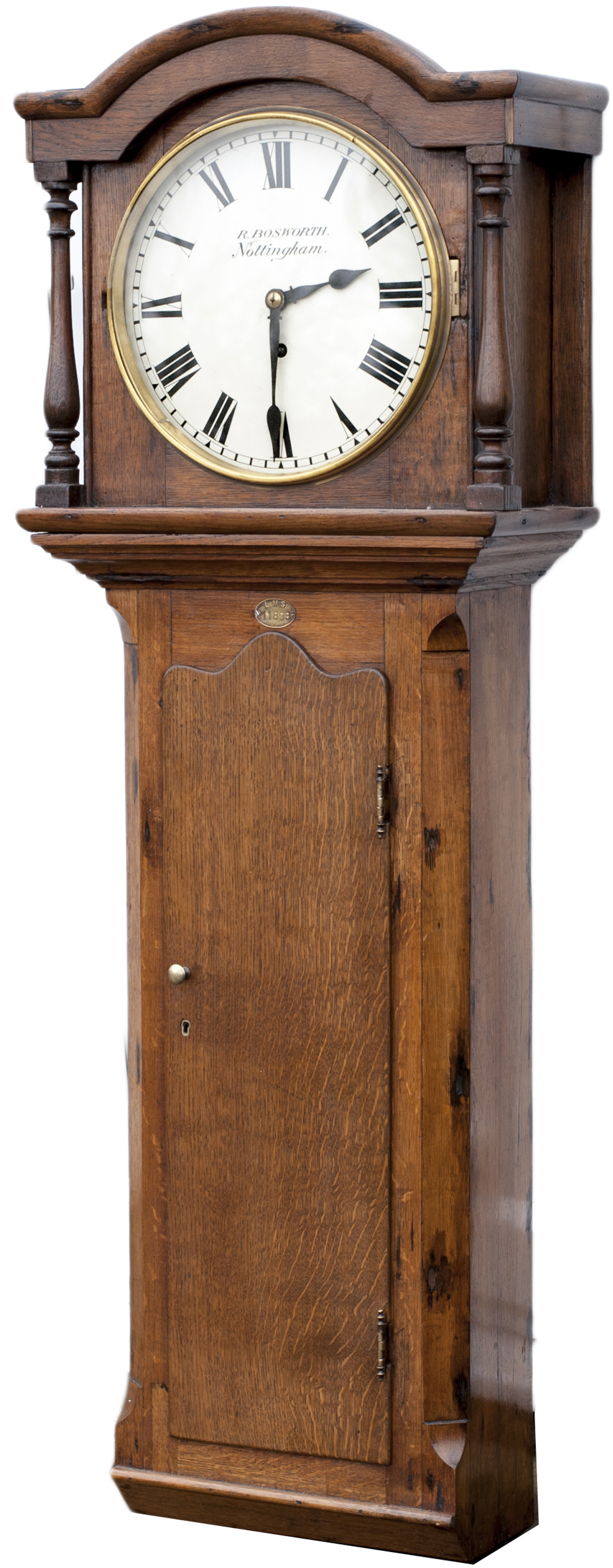 Midland Railway 12in dial longcase clock by Reuben Bosworth of