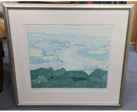 John Brunsden - a limited edition signed lithograph entitled 'Cardigan' signed to the lower right corner, 44.5cm x 37cm, fram