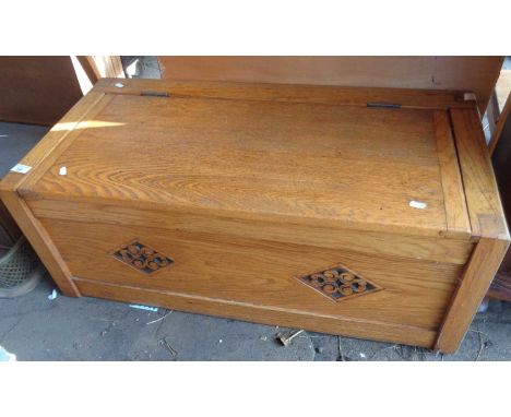 Light oak blanket box bench seat