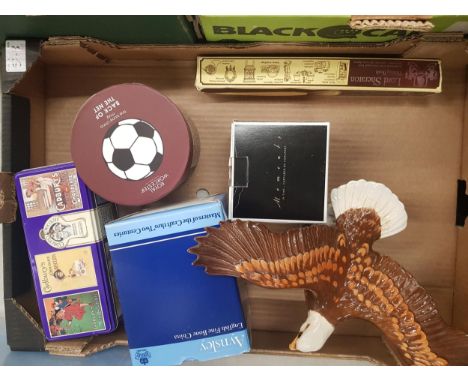 Mixed Collection of Ceramic Items to include Beswick Bald Eagle 1018, Royal Worcester Back of the Net' Mug, Boxed Coalport be