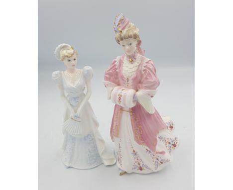 Coalport limited edition figure Lady Harriet together with Coalport 'Pearl' figurine (2). 