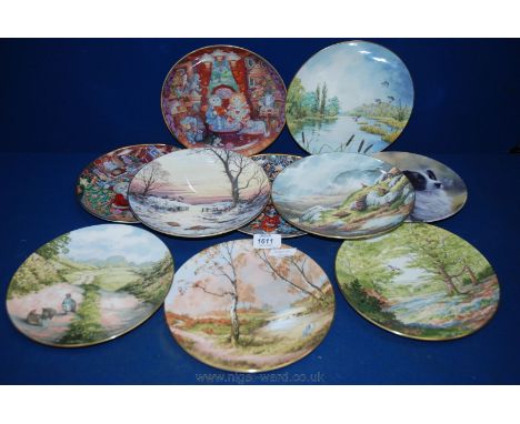 A quantity of collector's Plates including Royal Worcester Border Collie, Bill Bell Ltd collection, etc.