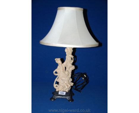 An oriental style table lamp