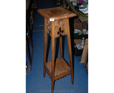 A light Oak plant Stand