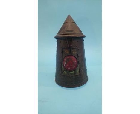 A Huntley and Palmer Lantern biscuit tin, circa 1900.