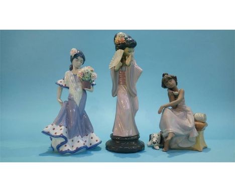 Three Lladro figures