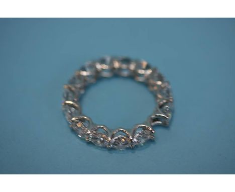 A silver ring by Daniel K