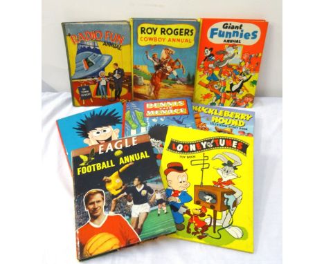 COLLECTION OF VINTAGE CHILDREN'S ANNUALSincludes Roy Rogers Cowboy Annual 1953, Lion Annuals 1957 and 1963, Tiger Annuals 195