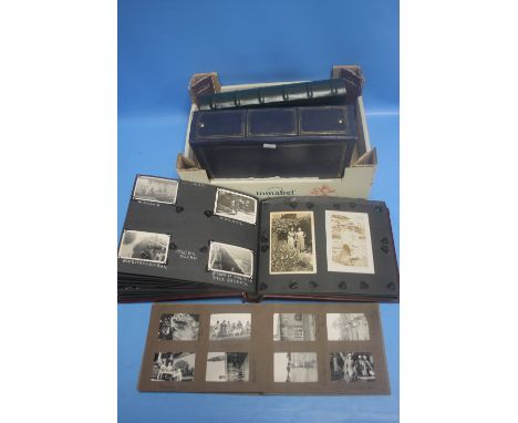 ALBUMS OF VINTAGE PHOTOGRAPHS AND EPHEMERA TO INCLUDE MILITARY INTEREST