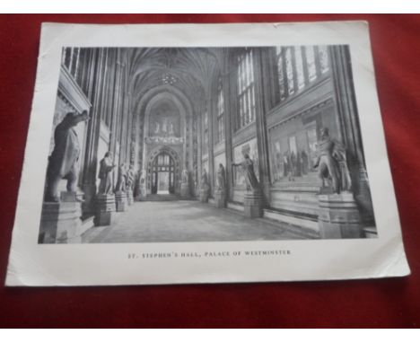 Airey Neave signed Houses of Parliament Christmas card - a little creased but scarce item.