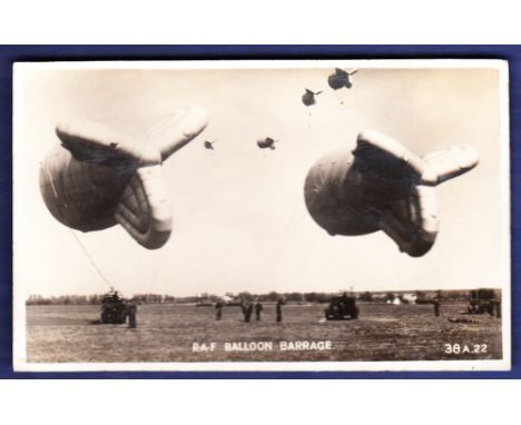RAF Balloon Barrage  R/P nice.