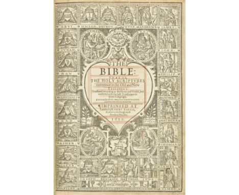 Bible [English]. The Bible: That is, The Holy Scriptures conteined in the Old and New Testament. Translated according to the 