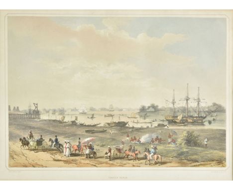 * Calcutta. D'Oyly (Sir Charles, 1781-1845), Garden Reach, originally published in 'Calcutta and its Environs', Dickinson &am