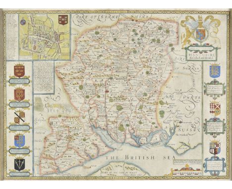 * Hampshire. Speed (John), Hantshire described and devided, Thomas Bassett &amp; Richard Chiswell, [1676], hand coloured engr