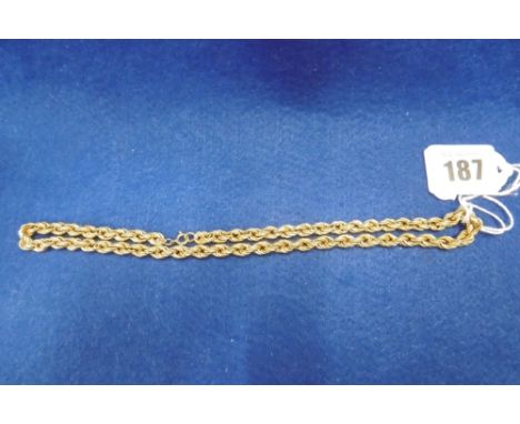 A 14CT ROPE CHAIN