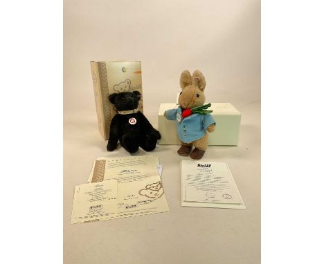 STEIFF; a boxed classic limited edition Teddy bear, dark green with growler, 038365, height 32cm with certificate and a boxed