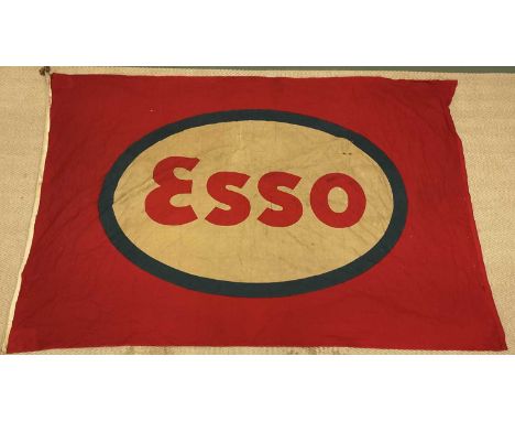 A large original early Esso advertising flag, 110 x 174cm.