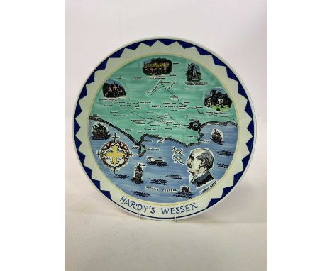 POOLE; a Hardy's Wessex plate, numbered 3 of 250, diameter 41cm.Condition Report: Light crazing to base.