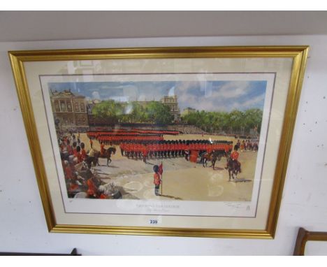 Terence Cuneo L/E & signed print - 'Trooping The Colour' (49/850)