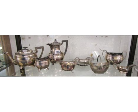 Shelf of silver plate