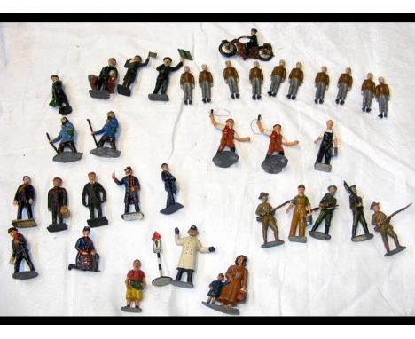 A collection of vintage lead First World War Soldiers and other 