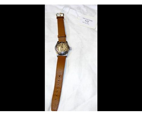 A vintage Oyster Junior Sport wrist watch with manual wind and separate second hand 