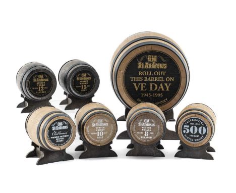 THE WHISKY CLUB HOUSE: OLD ST. ANDREWS WHISKY BARRELS comprising one 700ml 'Roll out the Barrel on VE DAY 1945-1995' highland