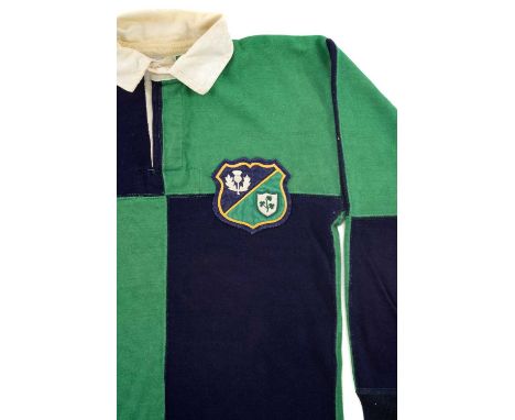 THE RUGBY CLUB HOUSE: 1959 SCOTLAND & IRELAND COMBINED JERSEY MATCH WORN BY TONY O'REILLY ONE OF RUGBY'S GREATEST EVER WINGER