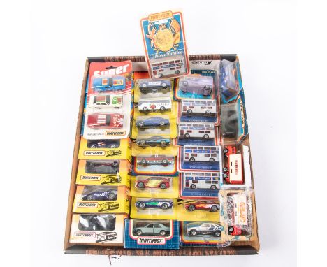 Quantity of  Matchbox 1970s, 1980s, & 1990s models. To include 5x Silver Jubilee busses, Super GT pack containing 3 models, M