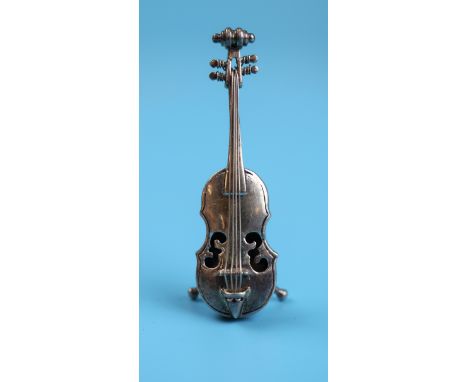 Silver model of a cello