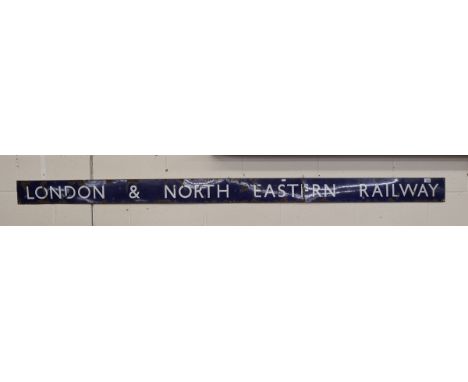 Enamel sign - London &amp; North Eastern Railway - Approx: 259cm x 15cm