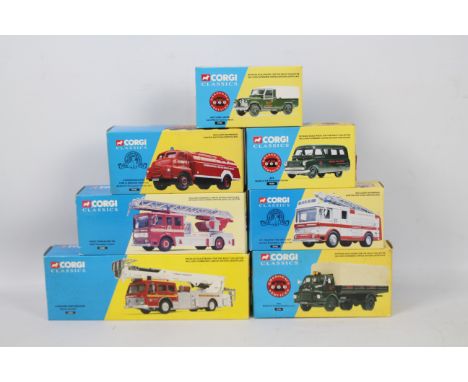 Corgi Classics - Seven boxed predominately Limited Edition diecast UK Fire related appliances / vehicles from Corgi. Lot incl