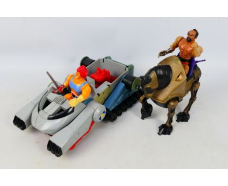 Thundercats - LJN - MOTU - Mattel.  A selection of Four loose Figures, Vehicle and Steed  appearing in Playworn to VG conditi
