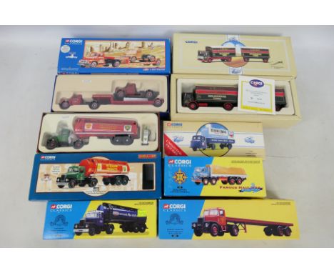 Corgi - 7 x boxed Corgi Classics die-cast model vehicles - Lot includes a limited edition #55901 'Diamond T Motor Corporation