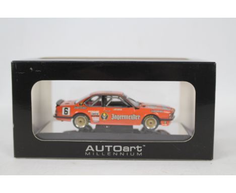 AutoArt  - A boxed AutoArt 1:43 scale #68446 BMW 635 CSi Group A Racing RN6 1984 'Jagermeister'. The model appears to be in M