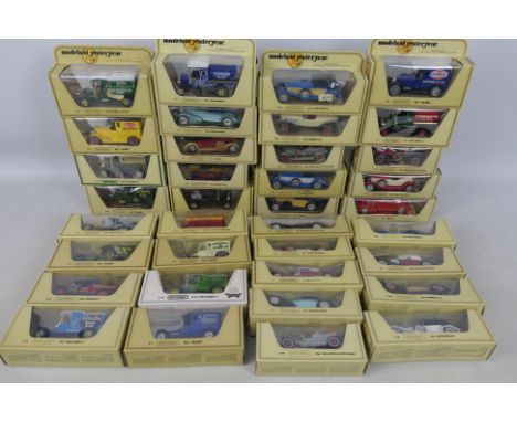 Matchbox Yesteryear - 36 x boxed vehicles including Mercedes SS Coupe # Y-16 in four different colour variations, 1938 Lagond