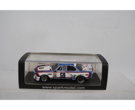 Spark - A boxed Spark 1:43 scale #43DA76 BMW CSL Winner Daytona 1976. The model appears to be in Mint condition, housed in Ex