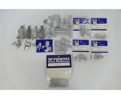 Phoenix Model Developments - Asset - Other - A group of loose and packeted white metal figures and kits suitable for dolls ho