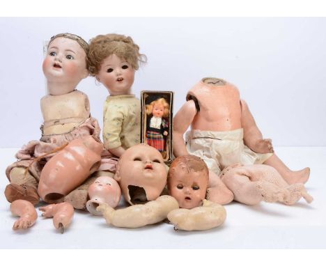 Kammer & Reinhardt for Simon & Halbig 126 character baby doll,  with brown flirty eyes, with composition body --20 1/2in. (52