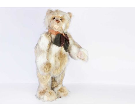 A limited edition Charlie Bears Callisto teddy bear,  designed by Isabelle Lee, 475 of 1000, with light brown, cream, beige p
