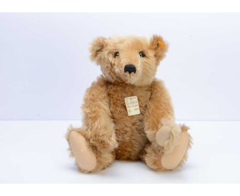 A Steiff yellow tag Classic 1903 Mr Cinnamon teddy bear,  with Teddy bears of Witney tag --20in. (51cm.) high (small nibbles 