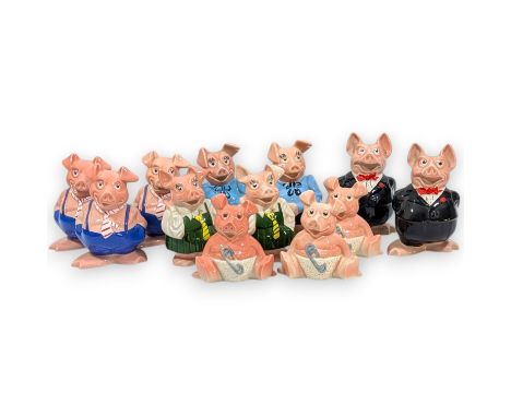 A collection of twelve Wade for Natwest pigs or Piggy Banks