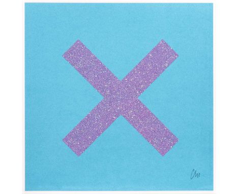 Chris Levine (British b.1960), ‘Marks The Spot (3)’, 2018, one colour screen print with glitter overlay on 410 gsm Somerset S