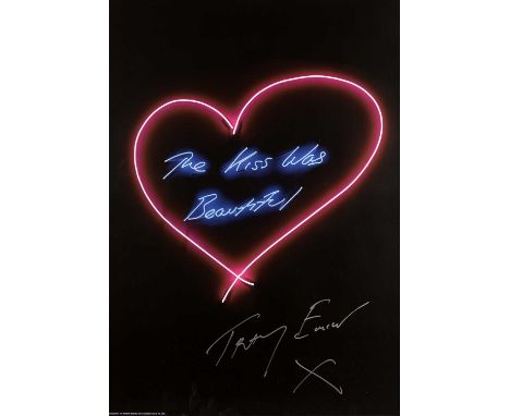 Tracey Emin (British b.1963), ‘The Kiss Was Beautiful’, 2016, offset lithograph in colours on 250 gsm silk finish paper, sign