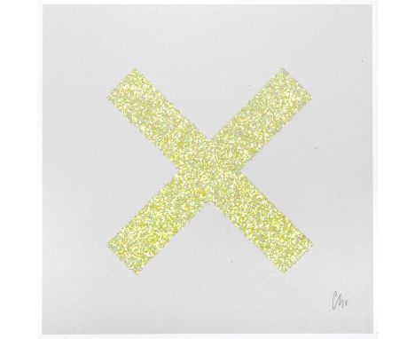 Chris Levine (British b.1960), ‘Marks The Spot (8)’, 2018, one colour screen print with glitter overlay on 410 gsm Somerset S