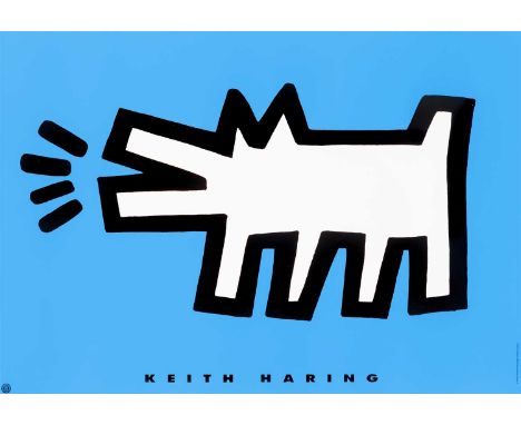 Keith Haring (American 1958-1990), ‘Barking Dog’, 1994, offset lithograph in colours on paper. published by The Estate of Kei